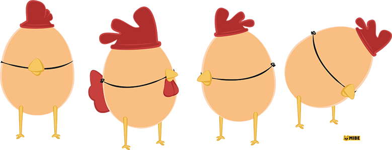 MIBE illustrations - l'oeuf déguisé