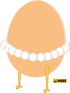 MIBE illustrations - l'oeuf collier de perles