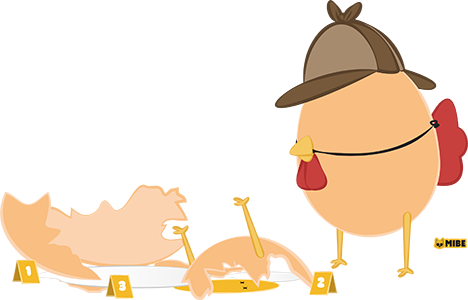 MIBE illustrations - scene d'oeuf crime